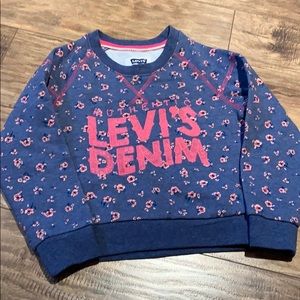 Levi’s kids floral crew neck sweater